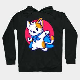 Cute cat super hero Hoodie